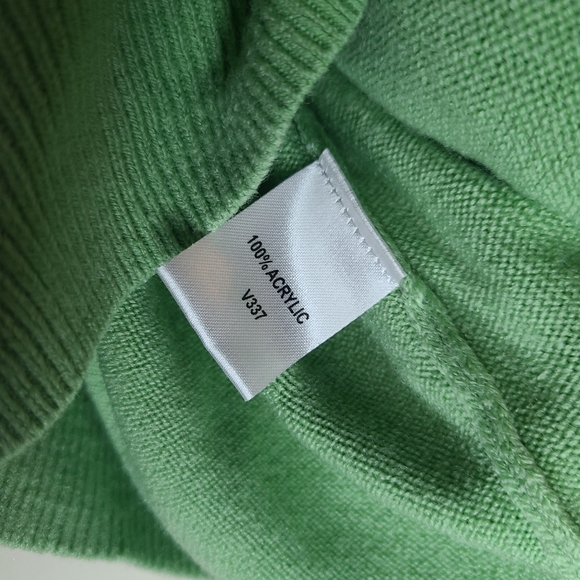 Appleseeds lime green short sleeved sweater - Picture 2 of 5